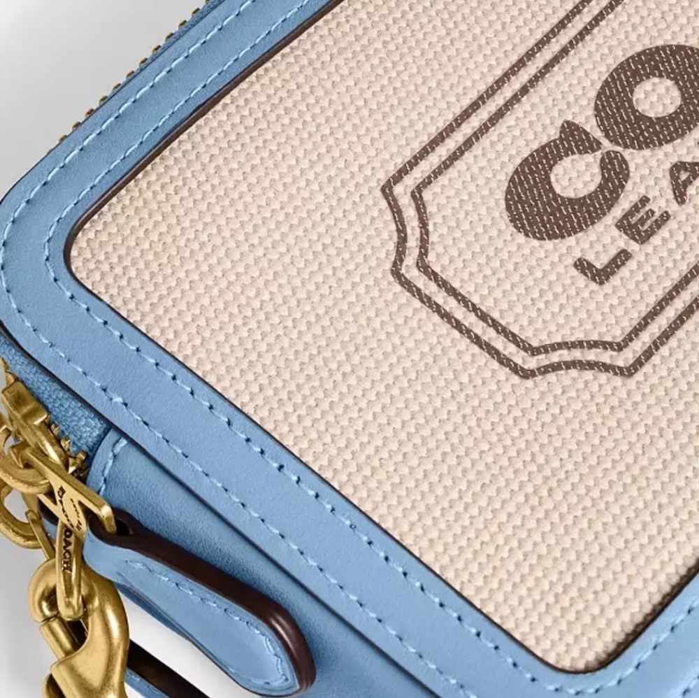 💙▪️Rare▪️🆕️ Coach Canvas Kira Crossbody Bag/ Wristlet NWT SOLD OUT!!! - Picture 7 of 10